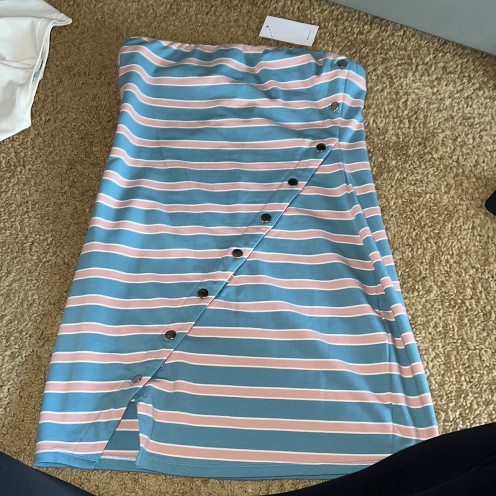 Mini strapless dress